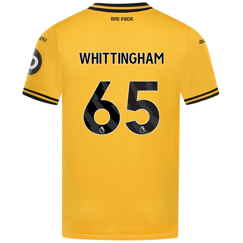 Niño Camiseta Matthew Whittingham #65 Amarillo 1ª Equipación 2024/25 La Camisa Perú