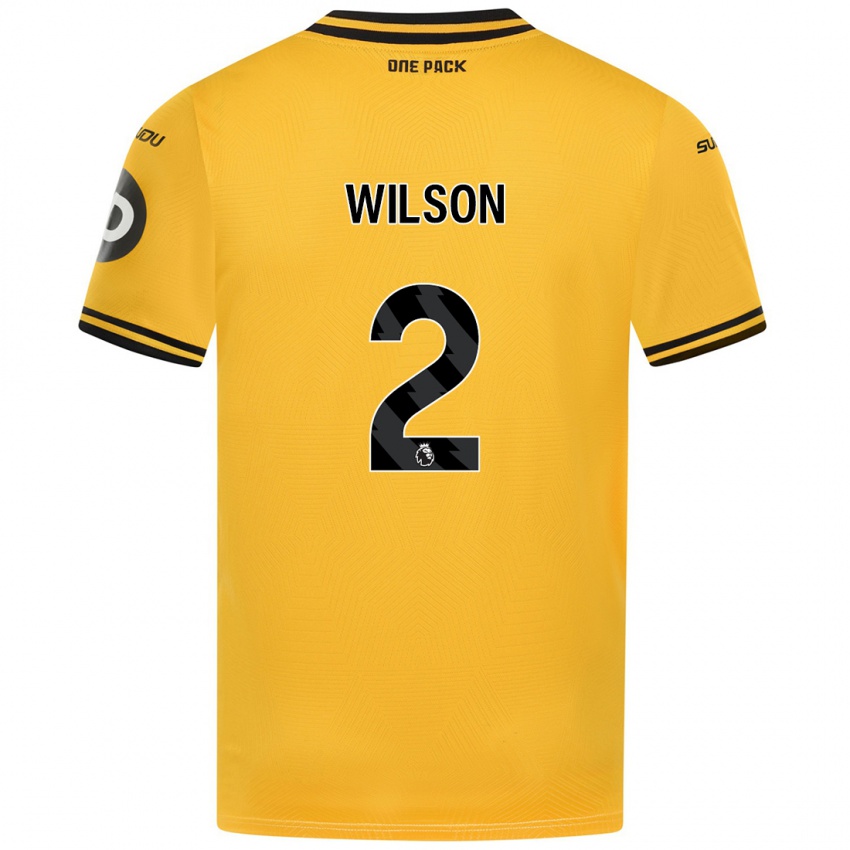 Niño Camiseta Ellie Wilson #2 Amarillo 1ª Equipación 2024/25 La Camisa Perú