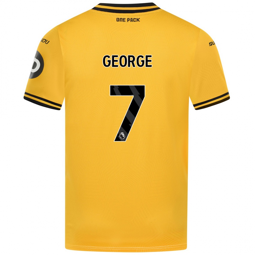 Niño Camiseta Tammi George #7 Amarillo 1ª Equipación 2024/25 La Camisa Perú