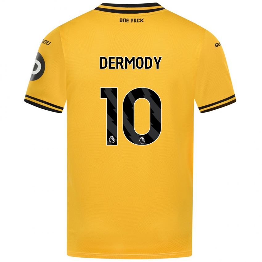 Niño Camiseta Helen Dermody #10 Amarillo 1ª Equipación 2024/25 La Camisa Perú