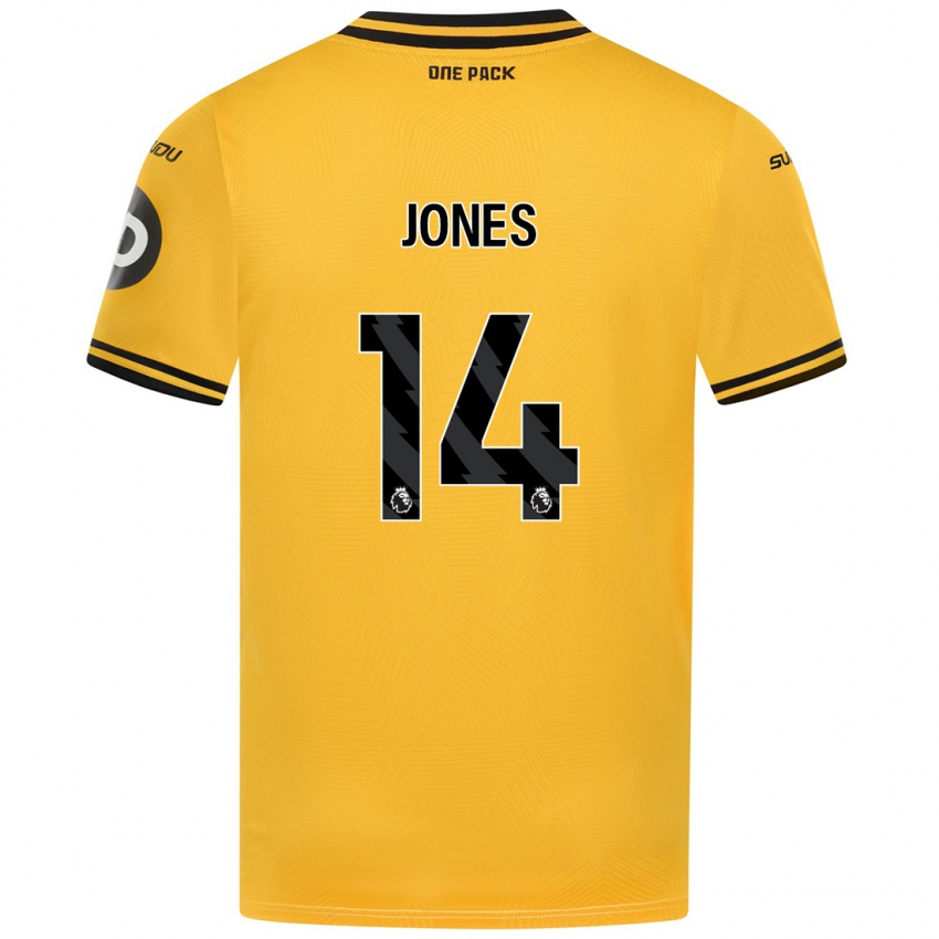 Niño Camiseta Meesha Dudley-Jones #14 Amarillo 1ª Equipación 2024/25 La Camisa Perú