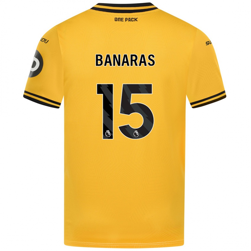 Niño Camiseta Layla Banaras #15 Amarillo 1ª Equipación 2024/25 La Camisa Perú