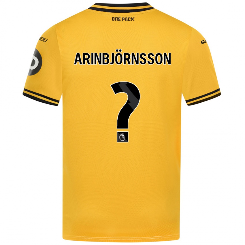 Niño Camiseta Pálmi Rafn Arinbjörnsson #0 Amarillo 1ª Equipación 2024/25 La Camisa Perú