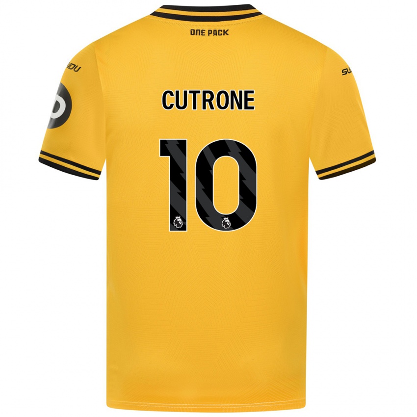 Niño Camiseta Patrick Cutrone #10 Amarillo 1ª Equipación 2024/25 La Camisa Perú