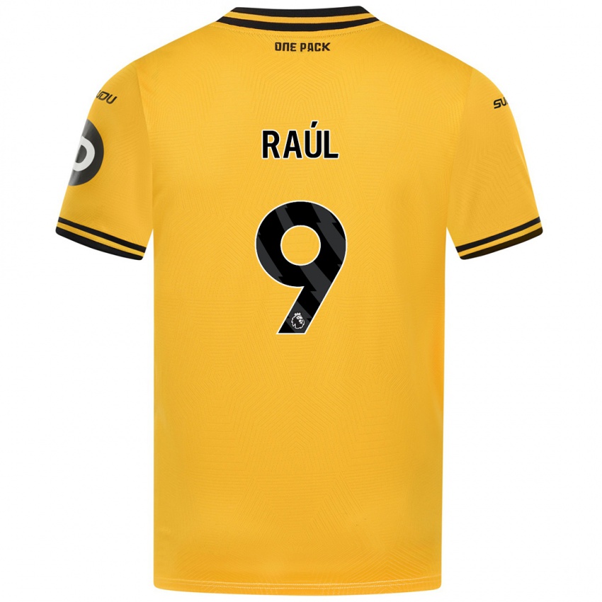 Niño Camiseta Raul Jimenez #9 Amarillo 1ª Equipación 2024/25 La Camisa Perú