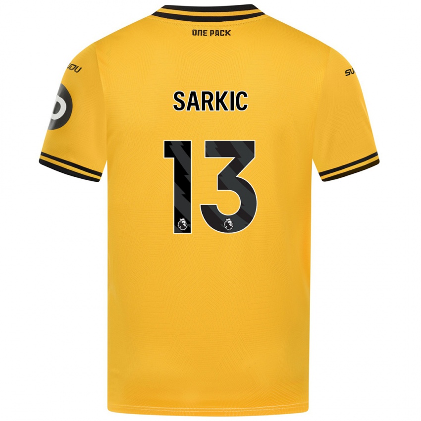 Niño Camiseta Matija Sarkic #13 Amarillo 1ª Equipación 2024/25 La Camisa Perú