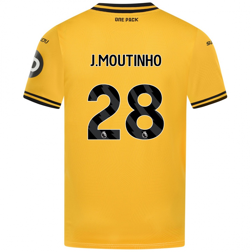 Niño Camiseta Joao Moutinho #28 Amarillo 1ª Equipación 2024/25 La Camisa Perú