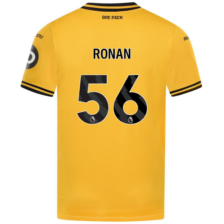 Niño Camiseta Connor Ronan #56 Amarillo 1ª Equipación 2024/25 La Camisa Perú