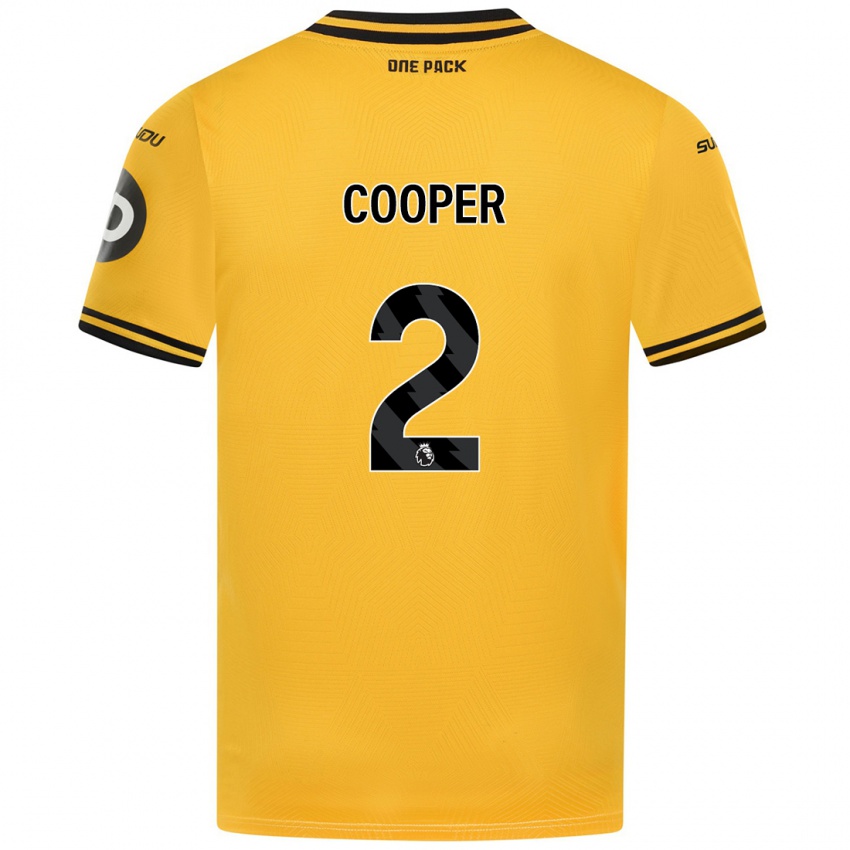 Niño Camiseta Laura Cooper #2 Amarillo 1ª Equipación 2024/25 La Camisa Perú