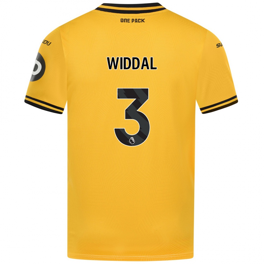 Niño Camiseta Natalie Widdal #3 Amarillo 1ª Equipación 2024/25 La Camisa Perú