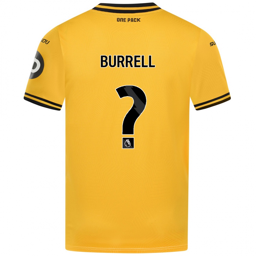 Niño Camiseta Ackeme Francis-Burrell #0 Amarillo 1ª Equipación 2024/25 La Camisa Perú