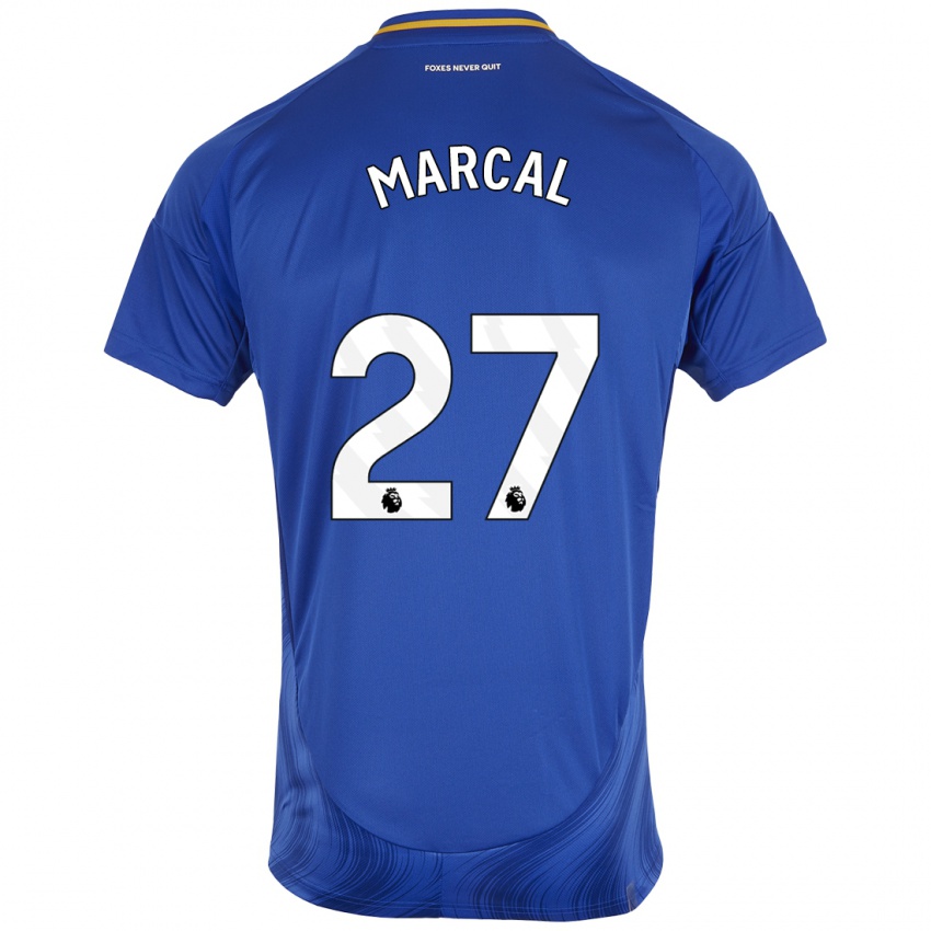 Niño Camiseta Wanya Marçal #27 Azul Blanco 1ª Equipación 2024/25 La Camisa Perú