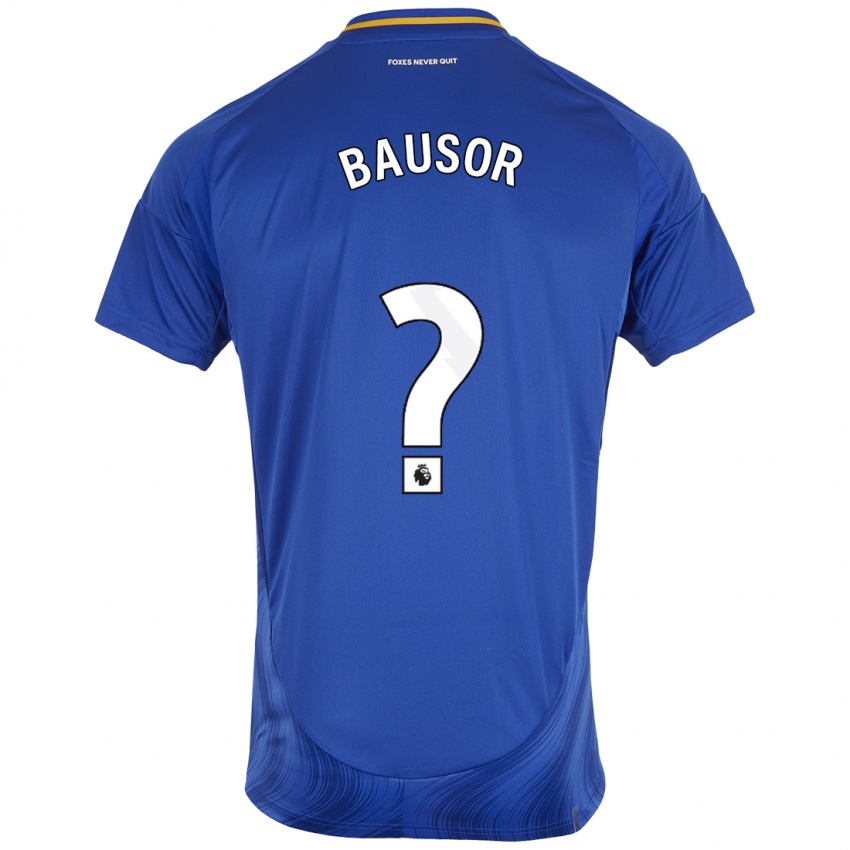 Niño Camiseta Stevie Bausor #0 Azul Blanco 1ª Equipación 2024/25 La Camisa Perú