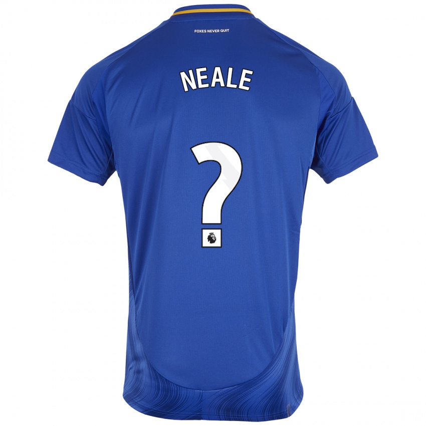 Niño Camiseta Tommy Neale #0 Azul Blanco 1ª Equipación 2024/25 La Camisa Perú