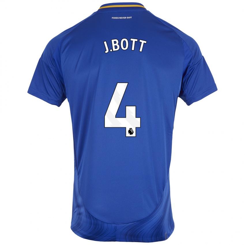 Niño Camiseta C. J. Bott #4 Azul Blanco 1ª Equipación 2024/25 La Camisa Perú