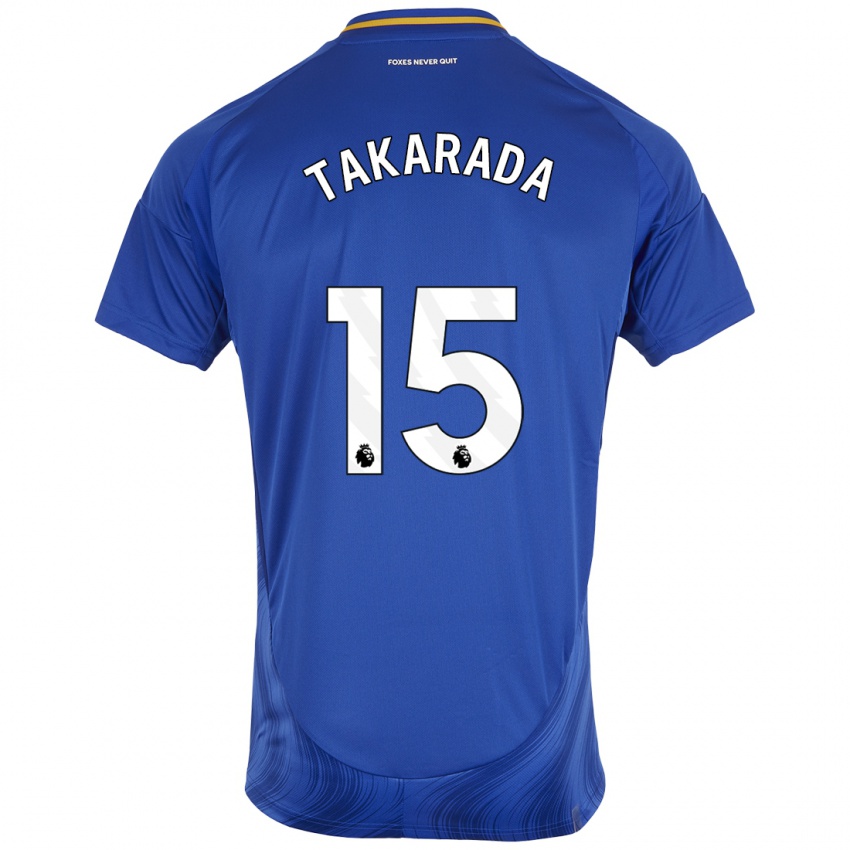 Niño Camiseta Saori Takarada #15 Azul Blanco 1ª Equipación 2024/25 La Camisa Perú