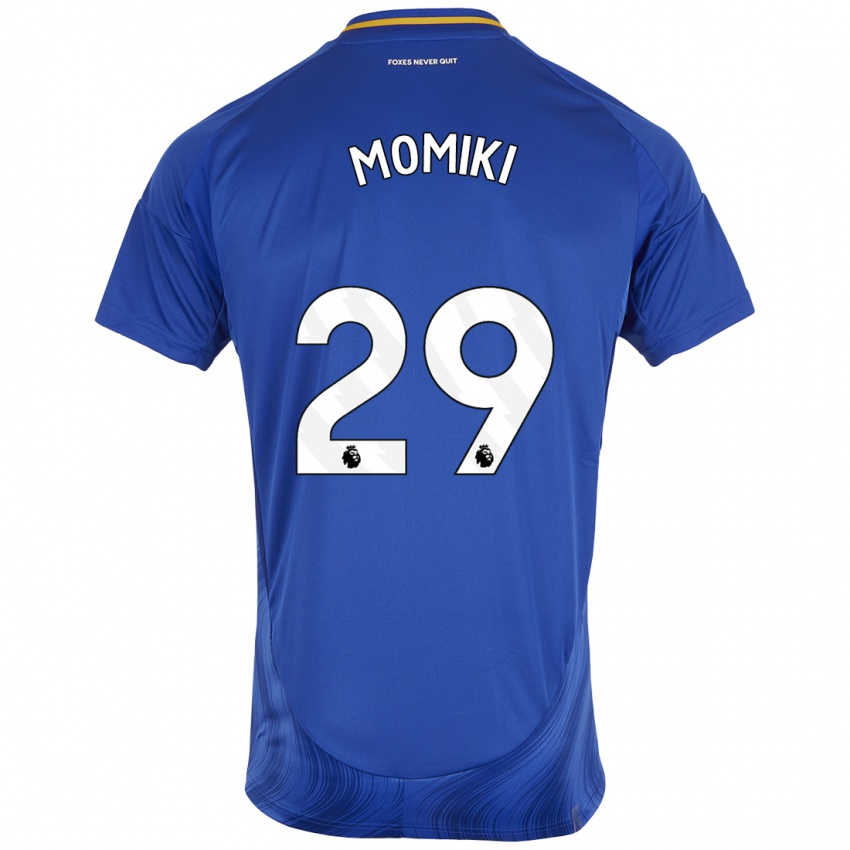 Niño Camiseta Yuka Momiki #29 Azul Blanco 1ª Equipación 2024/25 La Camisa Perú