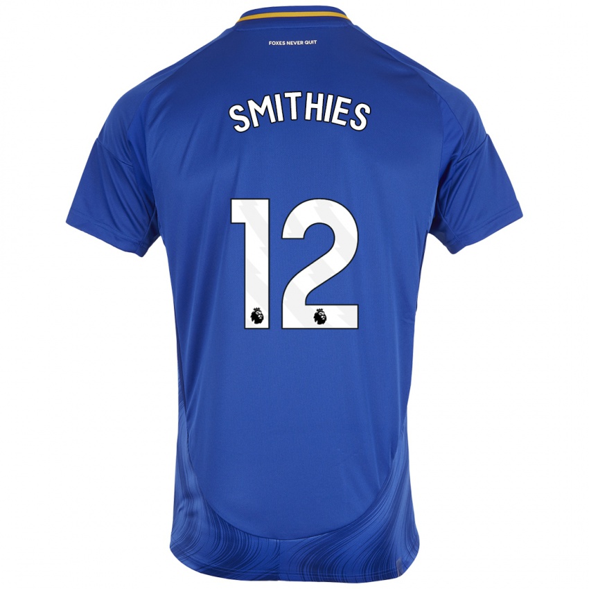 Niño Camiseta Alex Smithies #12 Azul Blanco 1ª Equipación 2024/25 La Camisa Perú