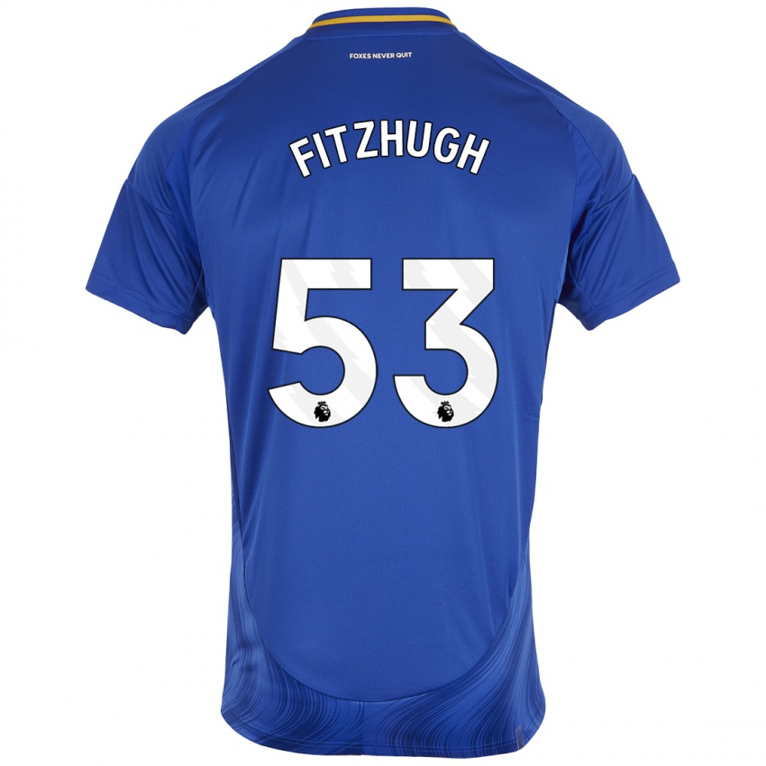 Niño Camiseta Ethan Fitzhugh #53 Azul Blanco 1ª Equipación 2024/25 La Camisa Perú