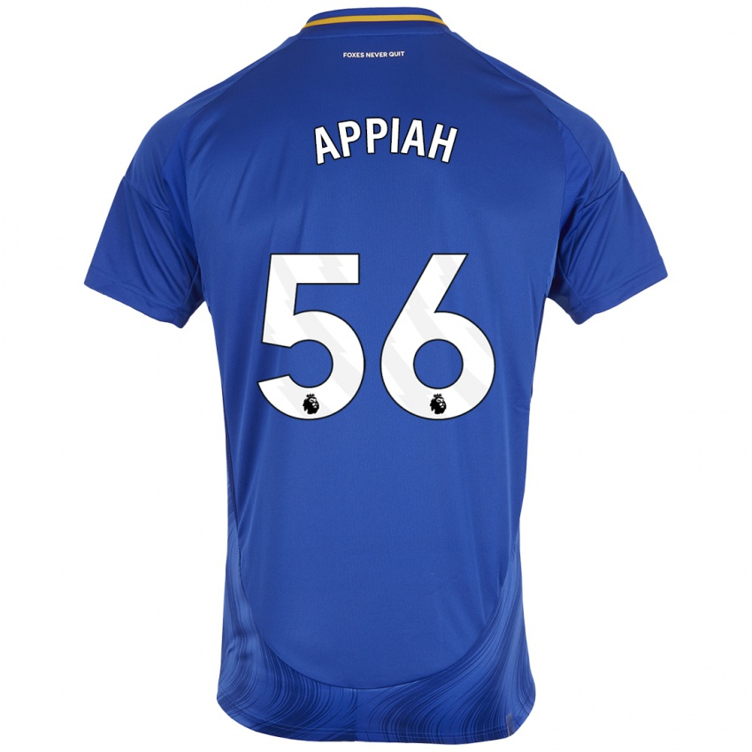 Niño Camiseta Paul Appiah #56 Azul Blanco 1ª Equipación 2024/25 La Camisa Perú