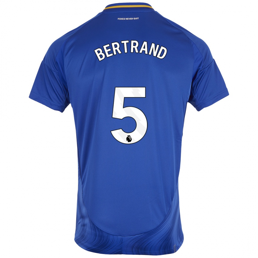 Niño Camiseta Ryan Bertrand #5 Azul Blanco 1ª Equipación 2024/25 La Camisa Perú