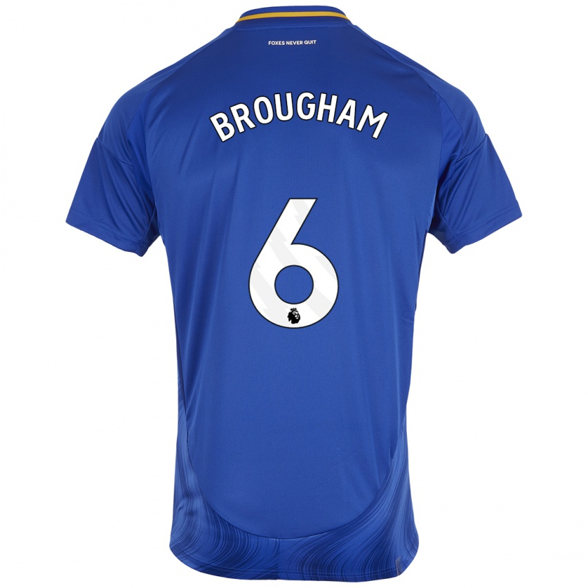 Niño Camiseta Georgia Brougham #6 Azul Blanco 1ª Equipación 2024/25 La Camisa Perú