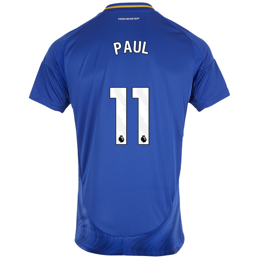 Niño Camiseta Lachante Paul #11 Azul Blanco 1ª Equipación 2024/25 La Camisa Perú