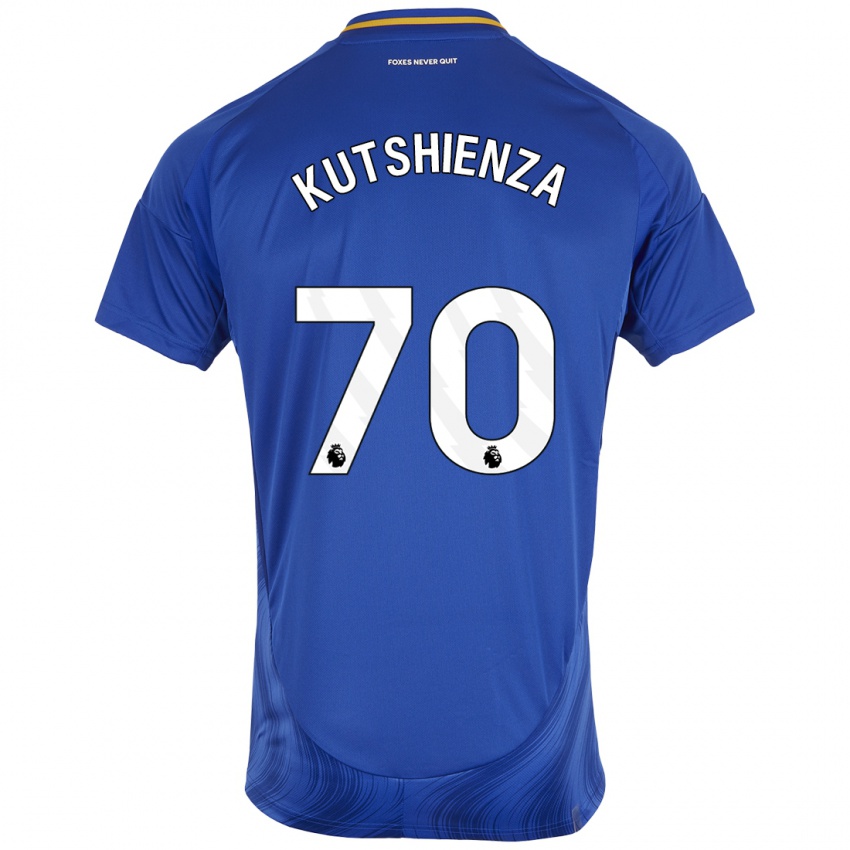 Niño Camiseta Jesper Kutshienza #70 Azul Blanco 1ª Equipación 2024/25 La Camisa Perú