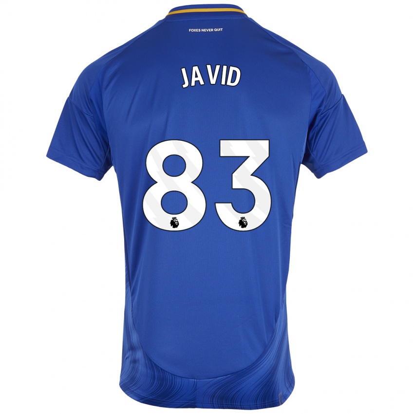 Niño Camiseta Abdullah Javid #83 Azul Blanco 1ª Equipación 2024/25 La Camisa Perú