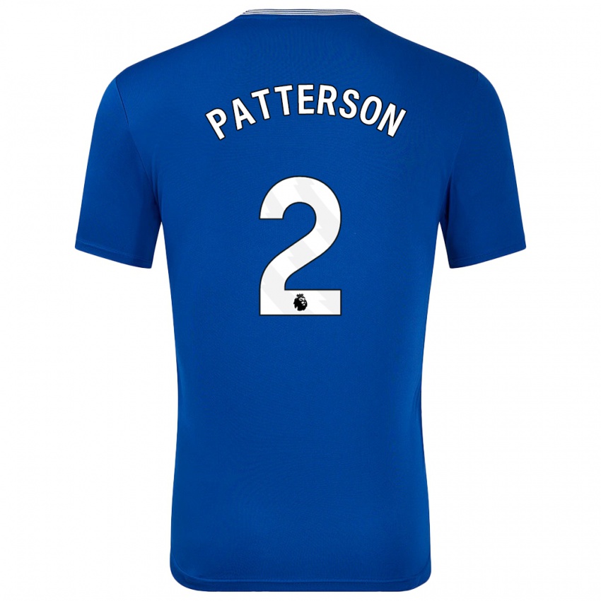 Niño Camiseta Nathan Patterson #2 Azul Con 1ª Equipación 2024/25 La Camisa Perú