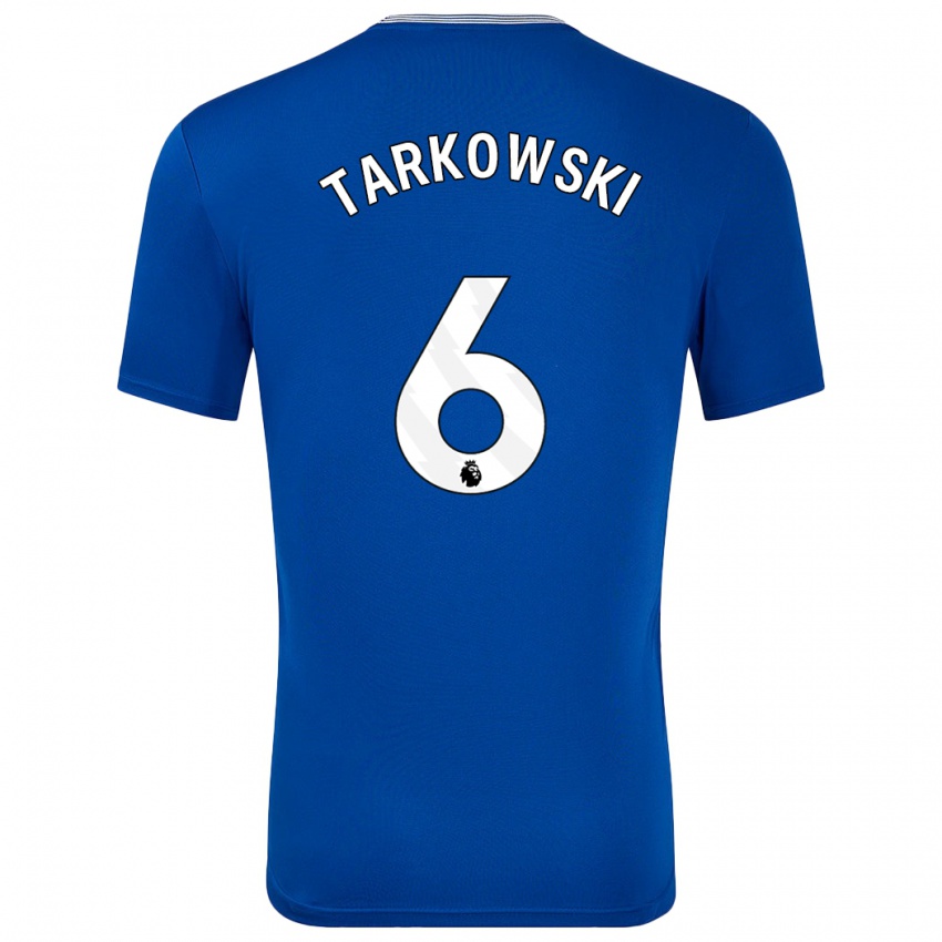 Niño Camiseta James Tarkowski #6 Azul Con 1ª Equipación 2024/25 La Camisa Perú