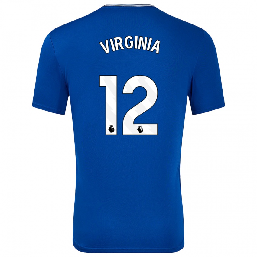 Niño Camiseta João Virgínia #12 Azul Con 1ª Equipación 2024/25 La Camisa Perú