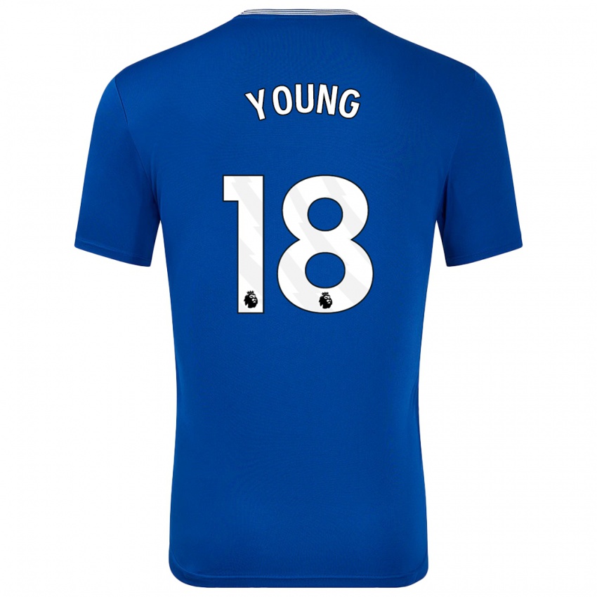 Niño Camiseta Ashley Young #18 Azul Con 1ª Equipación 2024/25 La Camisa Perú