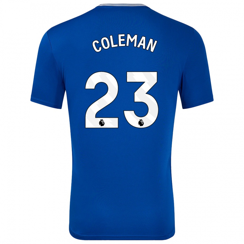 Niño Camiseta Seamus Coleman #23 Azul Con 1ª Equipación 2024/25 La Camisa Perú