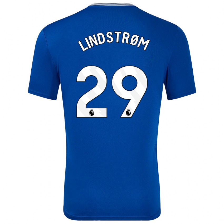 Niño Camiseta Jesper Lindstrøm #29 Azul Con 1ª Equipación 2024/25 La Camisa Perú