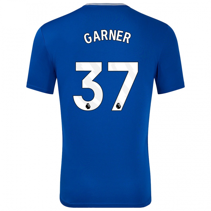 Niño Camiseta James Garner #37 Azul Con 1ª Equipación 2024/25 La Camisa Perú