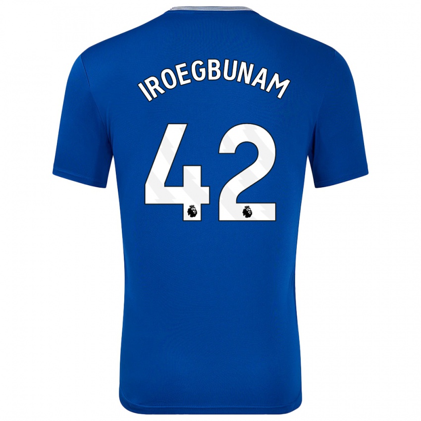 Niño Camiseta Tim Iroegbunam #42 Azul Con 1ª Equipación 2024/25 La Camisa Perú