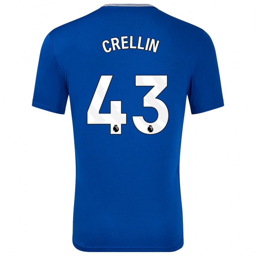 Niño Camiseta Billy Crellin #43 Azul Con 1ª Equipación 2024/25 La Camisa Perú