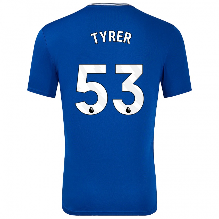 Niño Camiseta Harry Tyrer #53 Azul Con 1ª Equipación 2024/25 La Camisa Perú