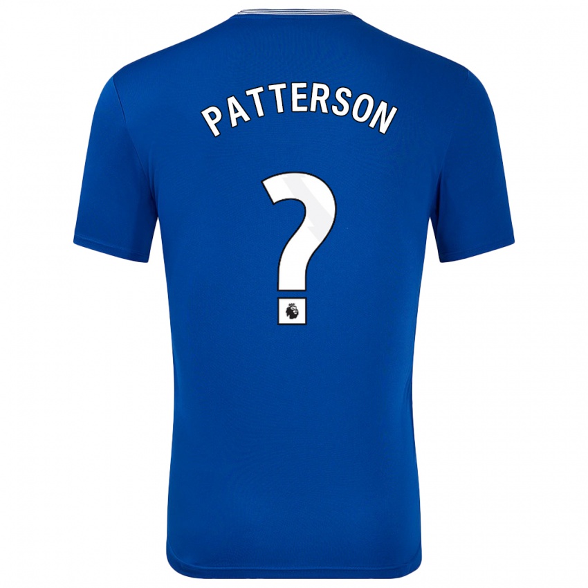 Niño Camiseta Jack Patterson #0 Azul Con 1ª Equipación 2024/25 La Camisa Perú