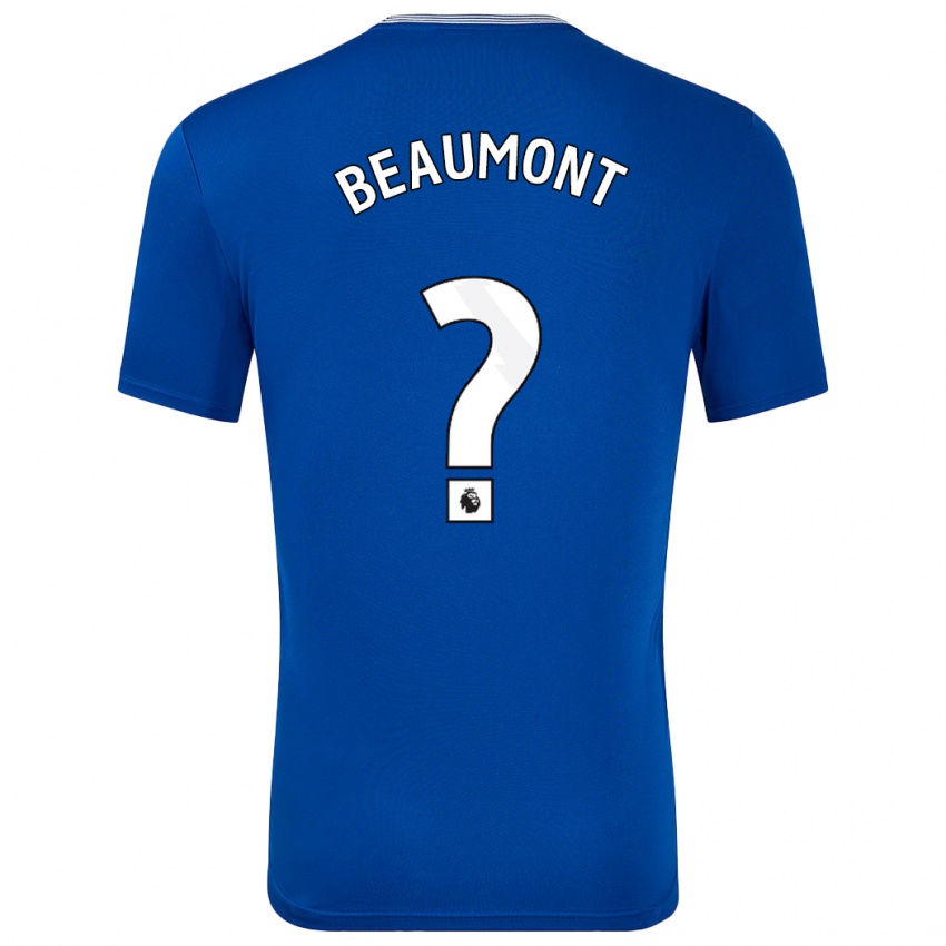 Niño Camiseta Jacob Beaumont-Clark #0 Azul Con 1ª Equipación 2024/25 La Camisa Perú