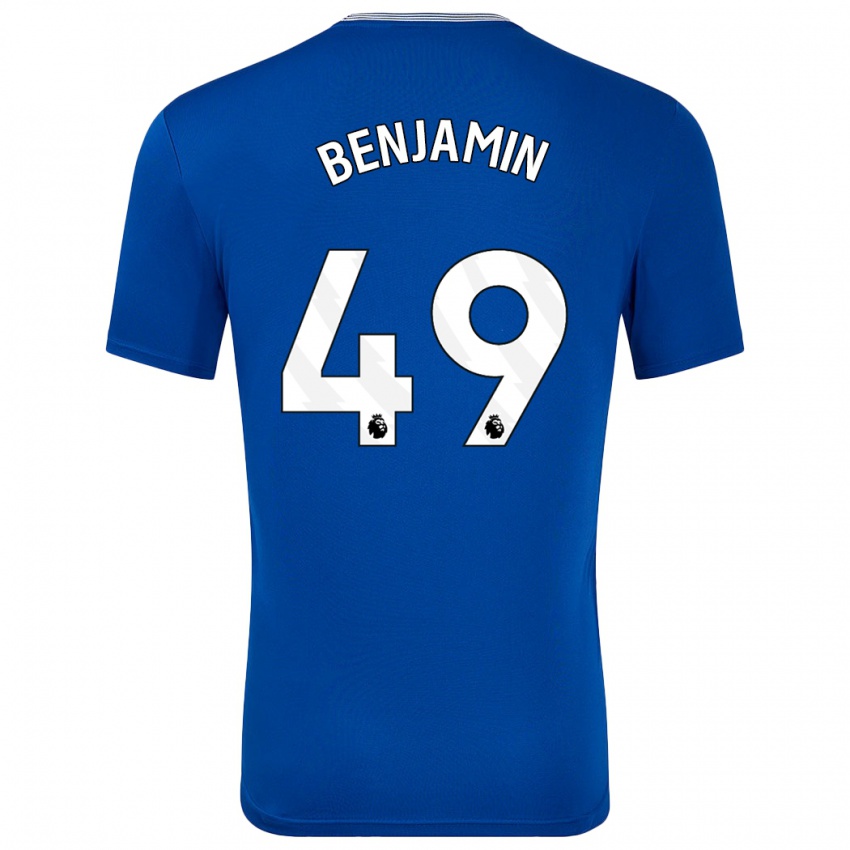 Niño Camiseta Omari Benjamin #49 Azul Con 1ª Equipación 2024/25 La Camisa Perú