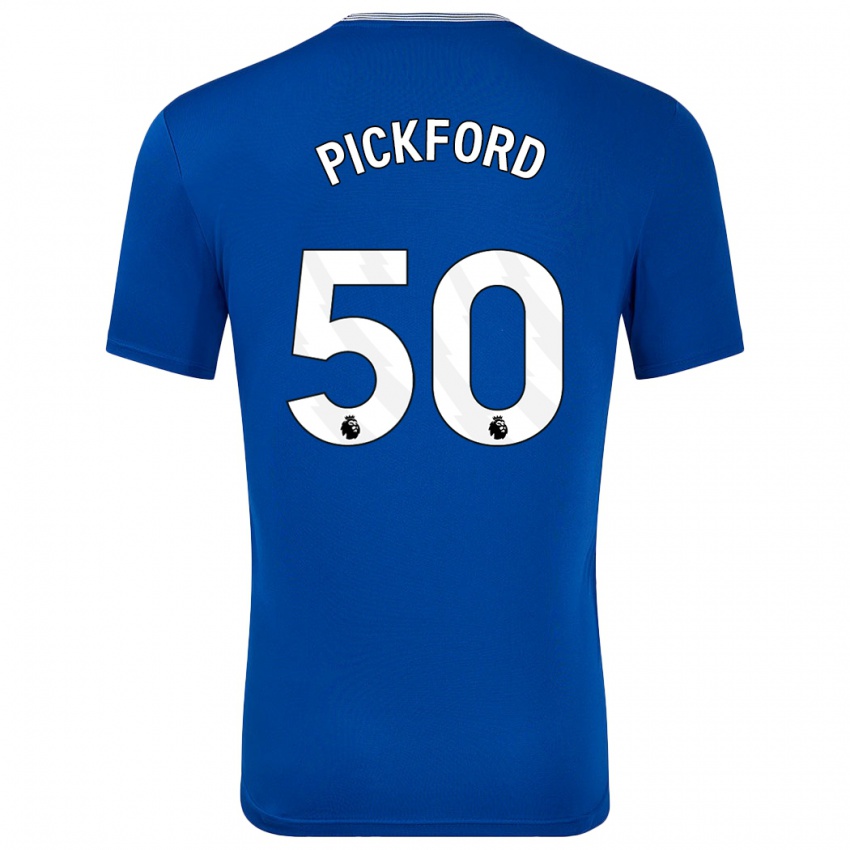 Niño Camiseta George Pickford #50 Azul Con 1ª Equipación 2024/25 La Camisa Perú