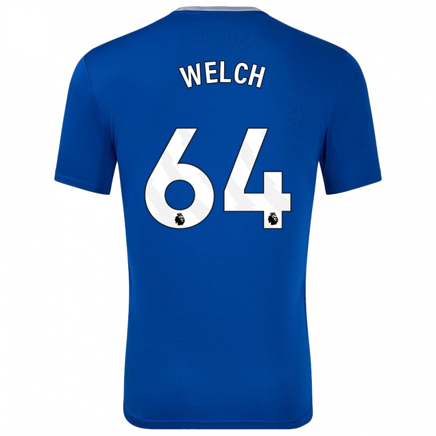 Niño Camiseta Reece Welch #64 Azul Con 1ª Equipación 2024/25 La Camisa Perú