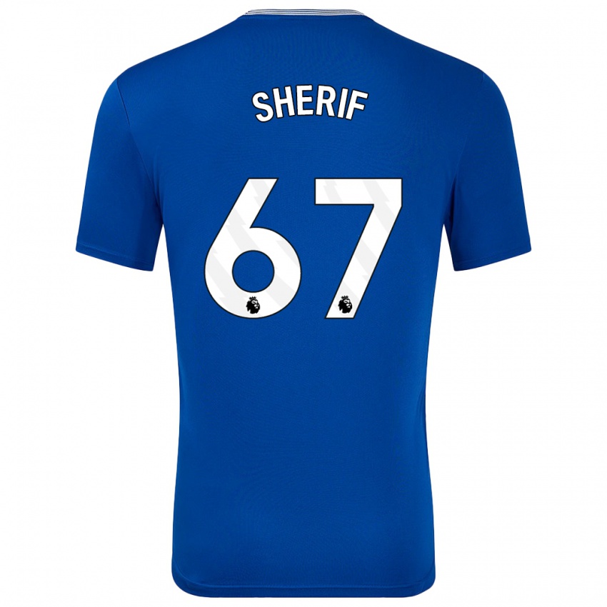 Niño Camiseta Martin Sherif #67 Azul Con 1ª Equipación 2024/25 La Camisa Perú