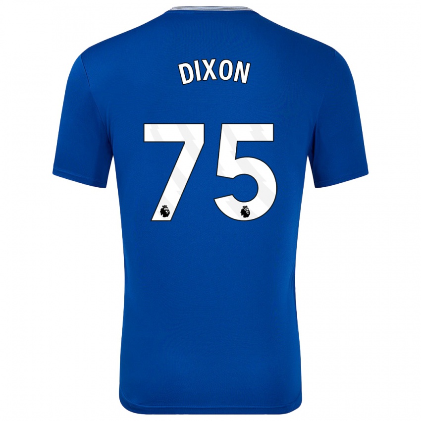 Niño Camiseta Roman Dixon #75 Azul Con 1ª Equipación 2024/25 La Camisa Perú