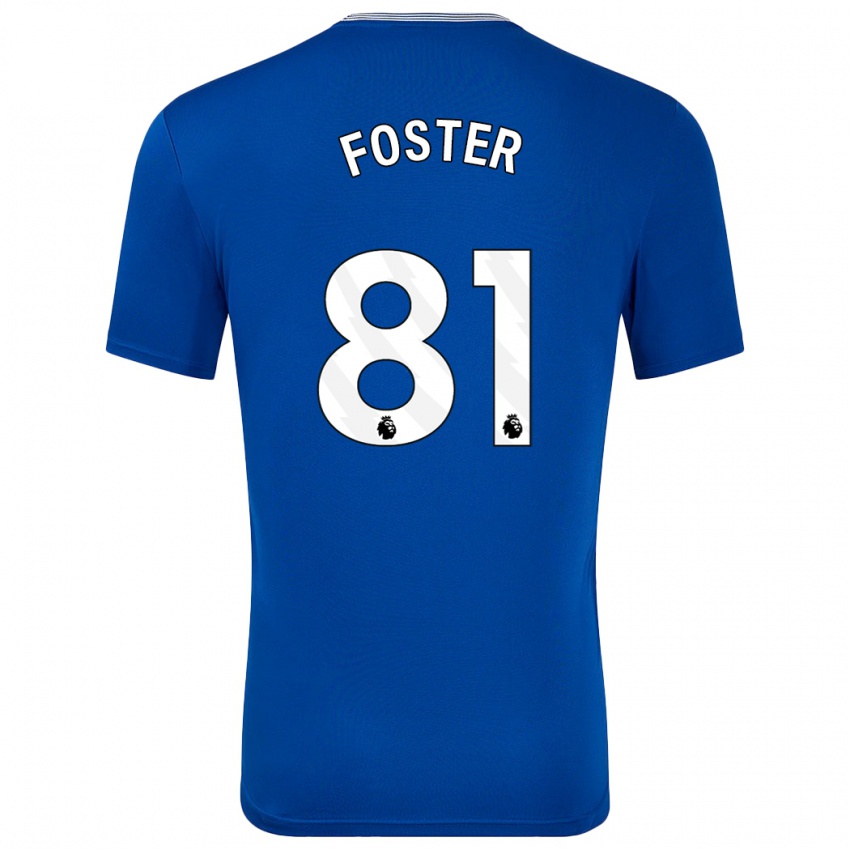 Niño Camiseta Harvey Foster #81 Azul Con 1ª Equipación 2024/25 La Camisa Perú