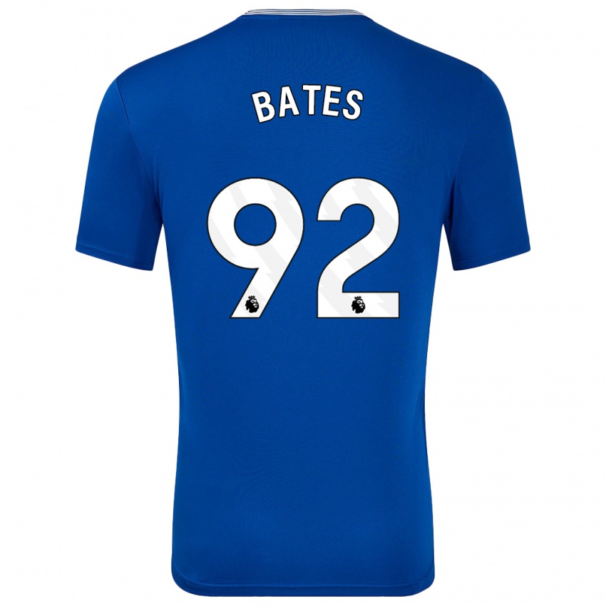 Niño Camiseta Callum Bates #92 Azul Con 1ª Equipación 2024/25 La Camisa Perú