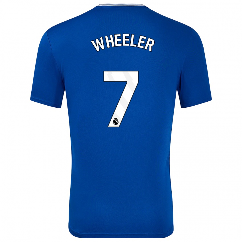 Niño Camiseta Clare Wheeler #7 Azul Con 1ª Equipación 2024/25 La Camisa Perú