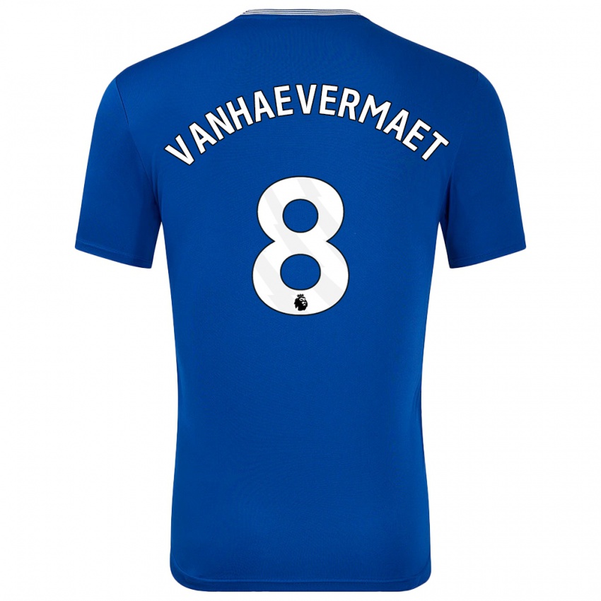 Niño Camiseta Justine Vanhaevermaet #8 Azul Con 1ª Equipación 2024/25 La Camisa Perú